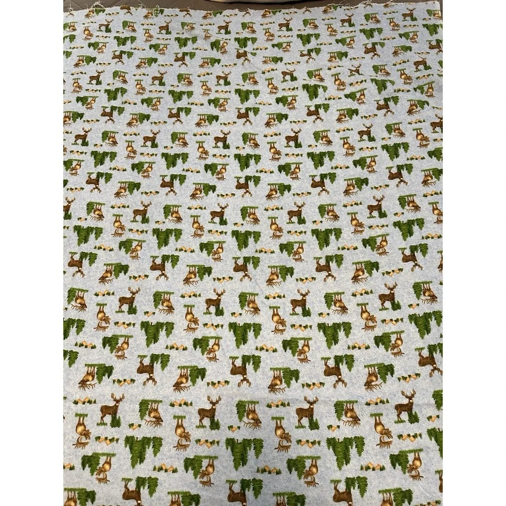Wildlife Deer Flannel Fabric